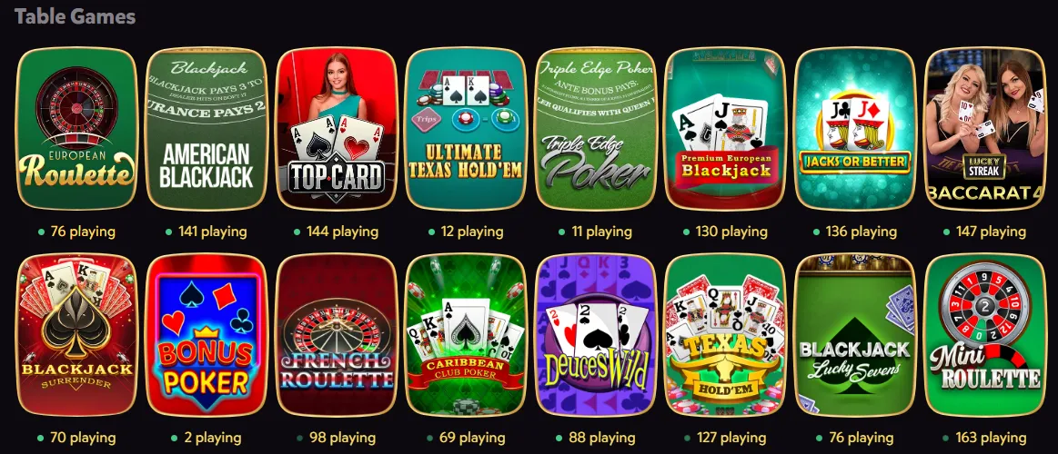 duffspin casino table